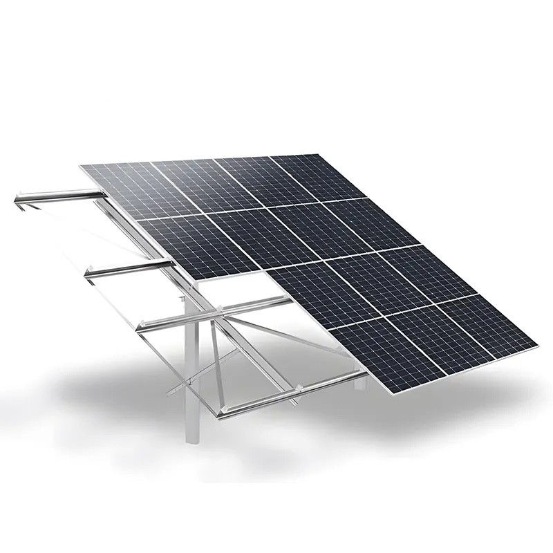 Gorąco ocynkowane 0-60 stopni kąt nachylenia Układ montażu słonecznego Aluminium Cynk Magnez powlekany