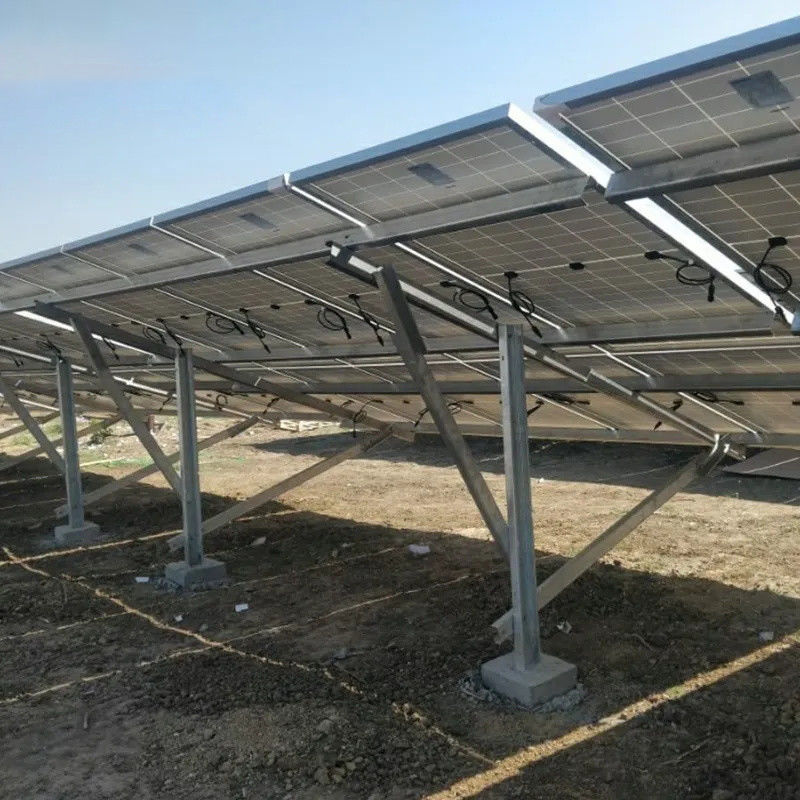 Gorąco ocynkowane 0-60 stopni kąt nachylenia Układ montażu słonecznego Aluminium Cynk Magnez powlekany