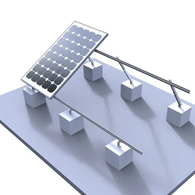 System montażu paneli słonecznych ze stali stopowej do instalacji słonecznych na płaskich dachach i na ziemi