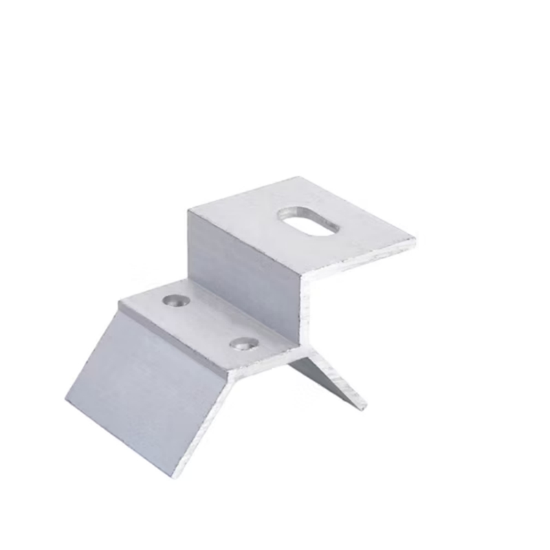 Zacisk ze stopu aluminium z dwoma śrubami i ząbkowanym uchwytem do odpornego na wibracje mocowania konstrukcyjnego Zacisk do dachu solarnego