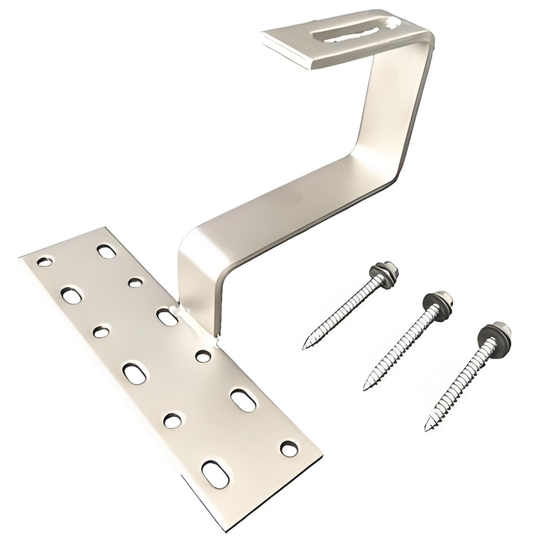 Fabrycznie wyprodukowany dach słoneczny ze stali nierdzewnej haczyk płaski system montażu dachu dla paneli słonecznych dla dachu słonecznego