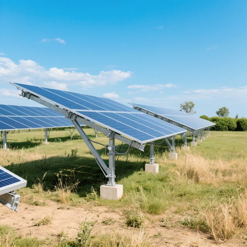 Układ montażu fotovoltaiczny na ziemi Fundacja śruby na ziemi System montażu na ziemi dla elektrowni słonecznej