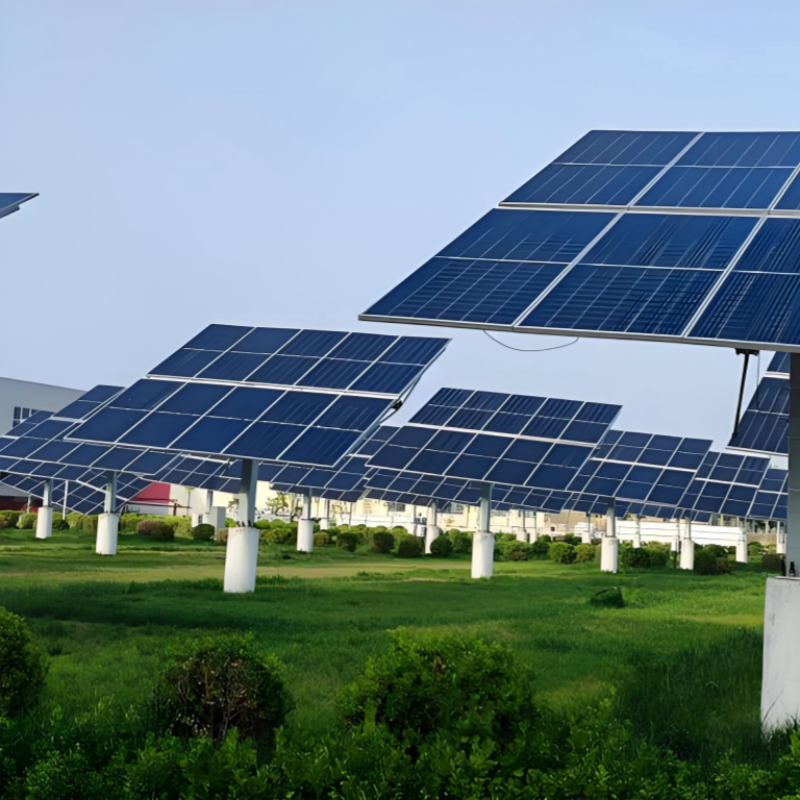 Aluminum 6005-T5 Ground Solar Mounting System with 10-35 Degrees Adjustable Tilt and 10 Years Warranty