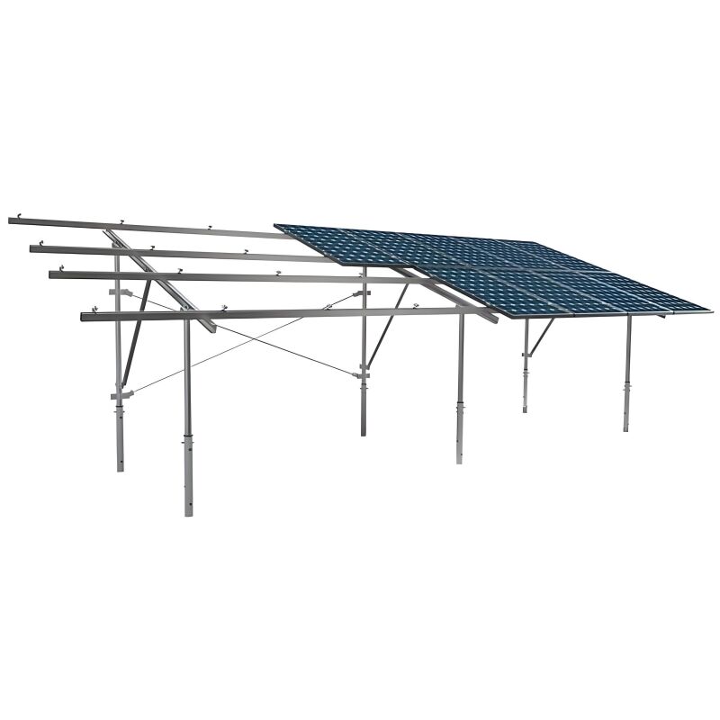 Wstępnie zmontowane wsporniki do montażu paneli słonecznych, oszczędzające czas instalacji i zapewniające mocne wsparcie dla paneli słonecznych